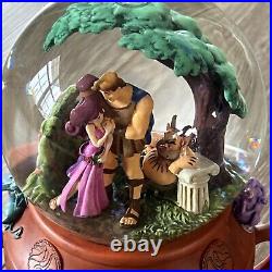 Disney Rare Hercules Musical Snow Globe-Plays Go The Distance