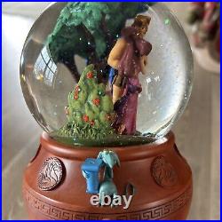 Disney Rare Hercules Musical Snow Globe-Plays Go The Distance