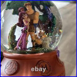 Disney Rare Hercules Musical Snow Globe-Plays Go The Distance