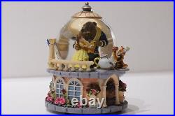 Disney Rare Musical Snow Globe Beauty And The Beast With Theme Beauty And The B