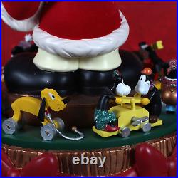 Disney Santa Mickey Mouse Christmas 15 Musical Snow Globe With Product Box
