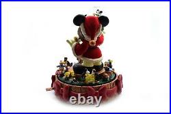 Disney Santa with Mickey Mouse Snow Globe Musical Deck The Halls