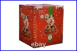 Disney Santa with Mickey Mouse Snow Globe Musical Deck The Halls