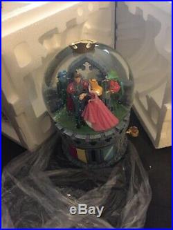 Disney Sleeping Beauty Musical Snow Globe Once upon a Dream with Fairies Prince