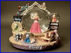 Disney Sleeping Beauty Musical Snow Globe With Multi Globes Fairy Godmothers