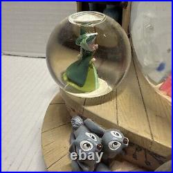 Disney Sleeping Beauty Musical Snow Globe With Multi Globes Fairy Godmothers