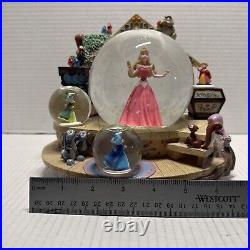 Disney Sleeping Beauty Musical Snow Globe With Multi Globes Fairy Godmothers