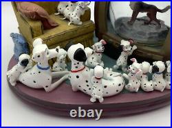 Disney Snow Globe 101 Dalmatians Watching TV Bolt Musical