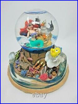 Disney Snow Globe ARIEL'S TREASURE TROVE Musical Little Mermaid Part Your World