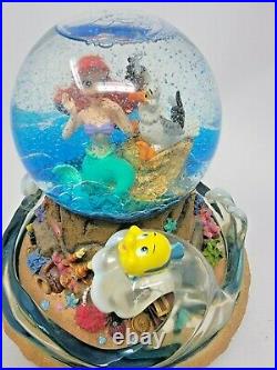 Disney Snow Globe ARIEL'S TREASURE TROVE Musical Little Mermaid Part Your World