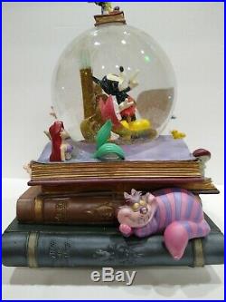 Disney Snow Globe Books Fiber Optic 75th Anniversary Dream Heart Makes Musical