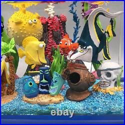 Disney Snow Globe Finding Nemo Aquarium Fish Tank Snowglobe Musical