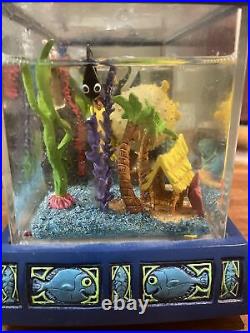 Disney Snow Globe Finding Nemo Aquarium Fish Tank Snowglobe Musical Vintage