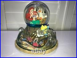 Disney Snow Globe LITTLE MERMAID Ariel Musical Part Of Your World Lights Up