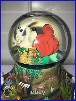 Disney Snow Globe LITTLE MERMAID Ariel Musical Part Of Your World Lights Up