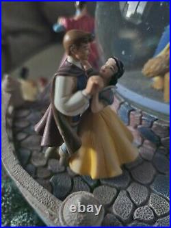 Disney Snow Globe Multi Princess Royal Ball Dancing Movement Musical Rare Boxed
