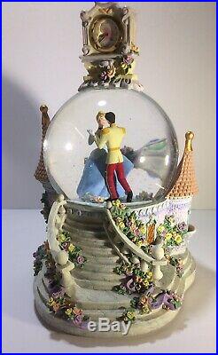 Disney Snow Globe Music Box Cinderella Tune So This Is 9x6 Item # 16054 Vintage