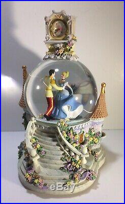 Disney Snow Globe Music Box Cinderella Tune So This Is 9x6 Item # 16054 Vintage