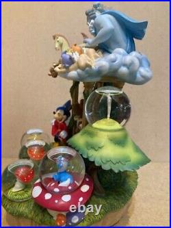 Disney Snow Globe Music Box The Sorcerer's Apprentice Rare