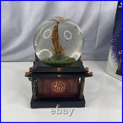 Disney Snow Globe Pirates of the Caribbean At World's End Key Lights Music READ