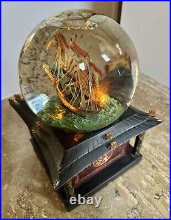 Disney Snow Globe Pirates of the Caribbean At World's End WithKey Lights Up Music