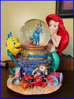 Disney Snow Globe The Little Mermaid Ariel & Music box Under the Sea