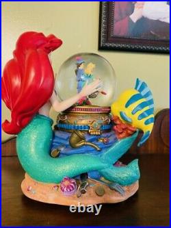 Disney Snow Globe The Little Mermaid Ariel & Music box Under the Sea