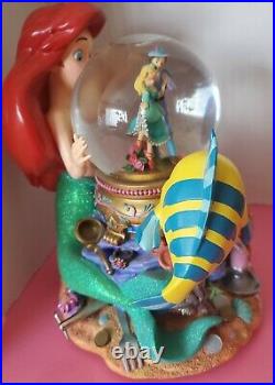 Disney Snow Globe The Little Mermaid Ariel & Music box Under the Sea