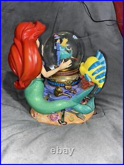 Disney Snow Globe The Little Mermaid Ariel & Music box Under the Sea Heavy