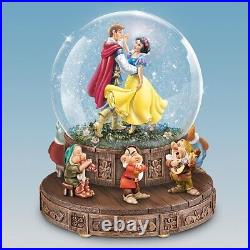 Disney Snow White Musical Glitter Globe with The Seven Dwarfs on a Rotating Base