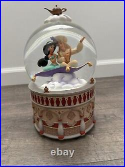 Disney Store Aladdin & Jasmine Musical Jumbo A Whole New World 1992 Snow Globe