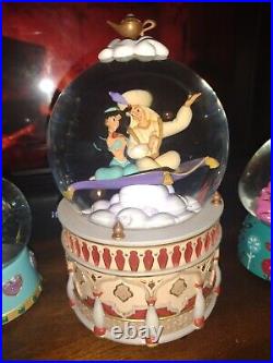 Disney Store Aladdin & Jasmine Musical Jumbo Snow Globe A Whole New World 1992