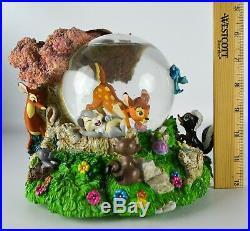 Disney Store Bambi and Friends Snowglobe Waltz of the Flowers Musical Globe