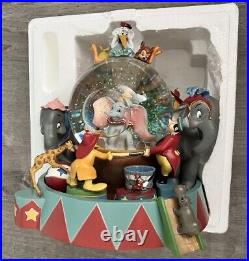 Disney Store Dumbo Animated Musical Snow Globe Entry of the Gladiators Rare