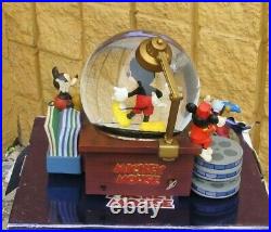Disney Store EXCLUSIVE Mickey Mouse Through Years Collectible Snow Globe Music