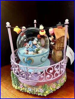 Disney Store Exclusive Donald Duck Snow Globe/Music Box TeaCup Lights (New-Open)