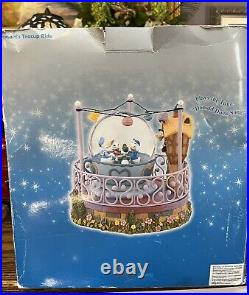 Disney Store Exclusive Donald Duck Snow Globe/Music Box TeaCup Lights (New-Open)