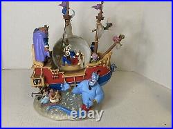 Disney Store Exclusive Gathering Ship A Whole New World Musical Snow Globe RARE