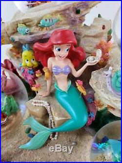 Disney Store Exclusive Little Mermaid Ariel Under the Sea Musical Globe RARE