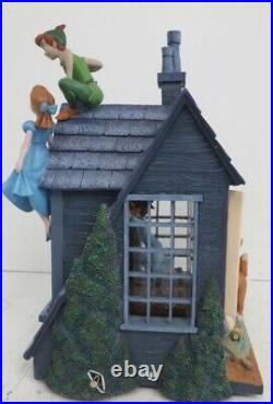 Disney Store Exclusive PETER PAN DARCY HOUSE Musical Snow Globe NO RESERVE