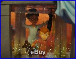 Disney Store Exclusive Peter Pan Darcy House Snow Globe LIGHT UP MUSIC BOX RARE