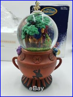 Disney Store Hercules Musical Snow Globe Plays Go the Distance New in Open Box