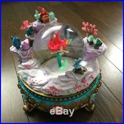 Disney Store Japan Ariel Snow Globe Music Box Little Mermaid D23 2018 Limited