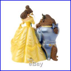 Disney Store Japan Beauty and the Beast Bell Snow Dome Globe Figure Music Box FS