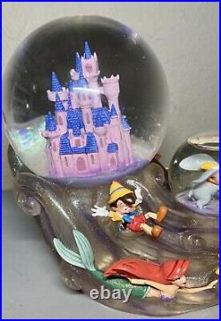 Disney Store Lighted Wave? Musical Snow Globe? X2 Castle Dumbo Mickey Pooh Pan