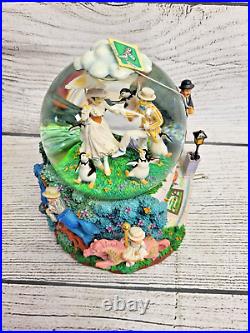 Disney Store Mary Poppins Let's Go Fly A Kite Water Snow Globe Music Box