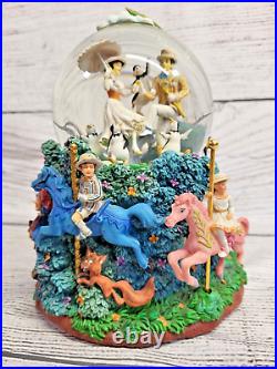 Disney Store Mary Poppins Let's Go Fly A Kite Water Snow Globe Music Box