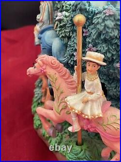 Disney Store Mary Poppins Let's Go Fly A Kite Water Snow Globe Music Box Tested