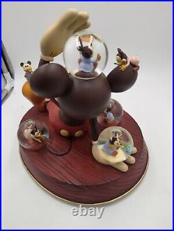 Disney Store Mickey's Nightmare Snow Globe Musical Mickey Mouse March 5 Globes