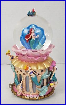 Disney Store Musical Snow Globe Little Mermaid Daughters of Triton Ariel